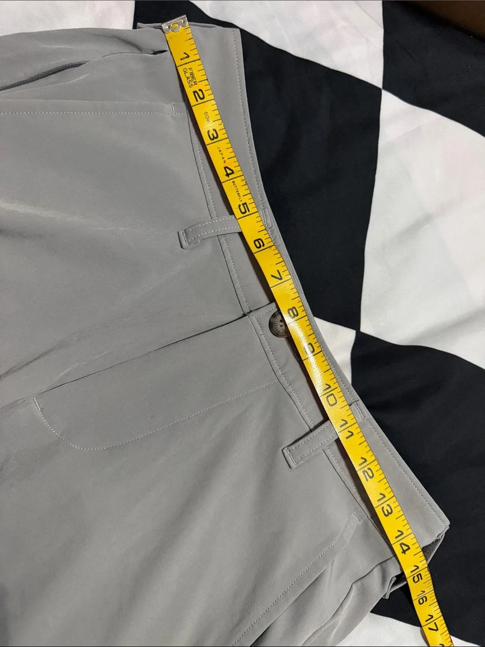Hollister Men's Light Gray Flat Front Performance Shorts